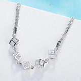 925 Sterling Silver Crystal Bracelet for Women