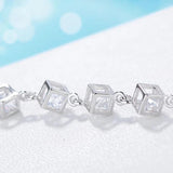 925 Sterling Silver Crystal Bracelet for Women
