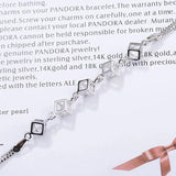 925 Sterling Silver Crystal Bracelet for Women