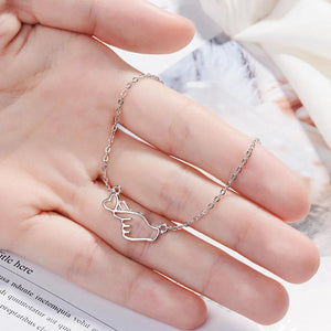 Heart Bracelet 925 Sterling Silver Wedding Jewelry