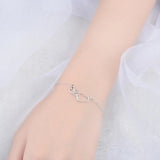 Heart Bracelet 925 Sterling Silver Wedding Jewelry