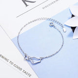 Heart Bracelet 925 Sterling Silver Wedding Jewelry