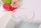 925 Silver Shackle Bracelet Women's Jewelry