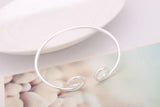 925 Silver Shackle Bracelet Women's Jewelry