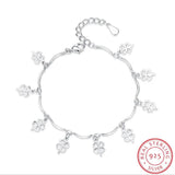 925 Sterling Silver Clover Bracelet for Women