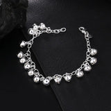 925 Silver Bells Bead Bracelet Wedding Party Jewelry
