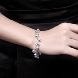 925 Silver Bells Bead Bracelet Wedding Party Jewelry
