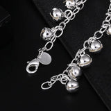 925 Silver Bells Bead Bracelet Wedding Party Jewelry