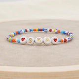 Bohemia Polymer Clay Beads Bracelet Hand-knitting Chain Gift Craft