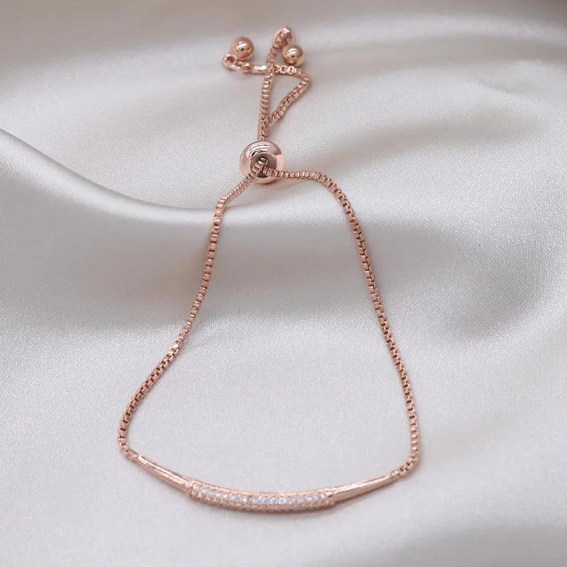 Korea Jewelry 14K Zircon Adjustable Bracelet for Women