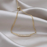 Korea Jewelry 14K Zircon Adjustable Bracelet for Women