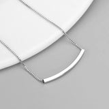 925 Silver Thin Bracelet Smooth Bend Fine Jewelry For Women