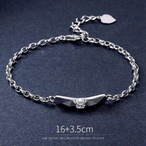 Silver Plated Couple Bracelet Anniversary Jewelry