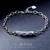 Silver Plated Couple Bracelet Anniversary Jewelry