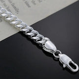 925 Silver Charm Bracelet 8MM Geometry for Wedding