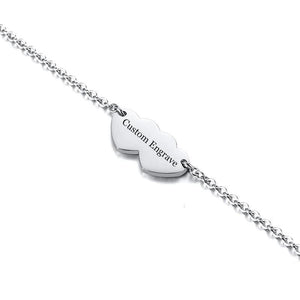 Women's Medical Alert Bracelet Stainless Steel Adjustable Length