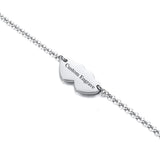 Women's Medical Alert Bracelet Stainless Steel Adjustable Length