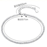 925 Silver Sparkling 18k Bracelet Woman's Engagement Jewelry Gift