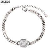 925 Silver Bracelet Women Wedding Jewelry Cubic Zircon Anniversary Gift
