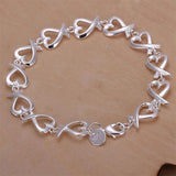 925 Silver Bracelets for Women Wedding Lady Noble Pretty Jewelry