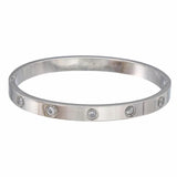 European & American Full Diamond Titanium Steel Bracelet