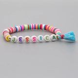 Bohemia Polymer Clay Beads Bracelet Chain Hand-Knitting Souvenir Jewelry