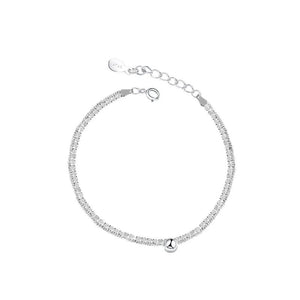 925 Silver Double Layer Bracelet Sweet Party Jewelry