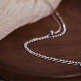 925 Silver Double Layer Bracelet Sweet Party Jewelry