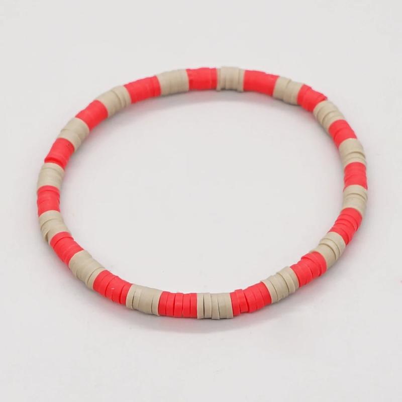 Bohemia Polymer Clay Elastic Chain Bracelet Jewelry