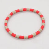 Bohemia Polymer Clay Elastic Chain Bracelet Jewelry