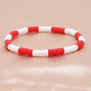 Bohemia Polymer Clay Elastic Chain Bracelet Jewelry