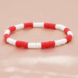 Bohemia Polymer Clay Elastic Chain Bracelet Jewelry