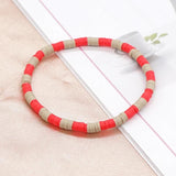 Bohemia Polymer Clay Elastic Chain Bracelet Jewelry