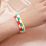 Bohemia Polymer Clay Elastic Chain Bracelet Jewelry