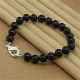925 Silver Bracelet Six Thread Sand Beads Bracelet For Woman Party Charm Jewelry