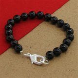 925 Silver Bracelet Six Thread Sand Beads Bracelet For Woman Party Charm Jewelry