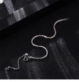 925 Silver Bracelet Women Zircon Crystal Charm Wedding Jewelry
