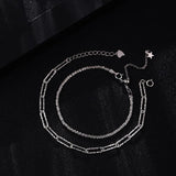 925 Silver Bracelet Women Zircon Crystal Charm Wedding Jewelry