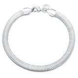 925 Sterling Silver Snake Bone Bracelet Charm Unisex Chain Bracelet