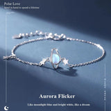 Polar Moonlight Stone Beads Bracelet for Women DIY Jewelry