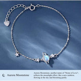 Polar Moonlight Stone Beads Bracelet for Women DIY Jewelry