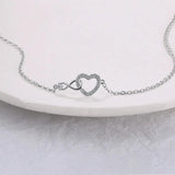 Silver Plated French Love Bracelet INS Jewelry