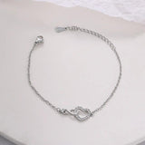 Silver Plated French Love Bracelet INS Jewelry