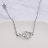 Silver Plated French Love Bracelet INS Jewelry