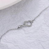 Silver Plated French Love Bracelet INS Jewelry