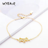 925 Silver Puppy Dog Fine Jewelry Resizable Bracelet