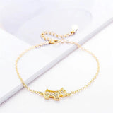 925 Silver Puppy Dog Fine Jewelry Resizable Bracelet