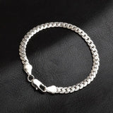 Unisex 925 Sterling Silver 18KT Bracelet BR121