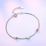 925 Sterling Silver Bracelet Sweet Woman Party Gift Cube Pentagram SZ90