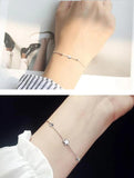 925 Sterling Silver Bracelet Sweet Woman Party Gift Cube Pentagram SZ90
